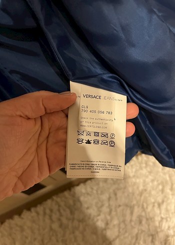 Orj versace etiketli şişme ceket - Görsel 4