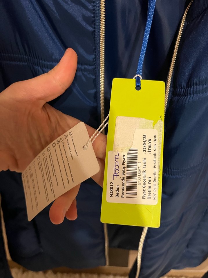 Orj versace etiketli şişme ceket - Görsel 3