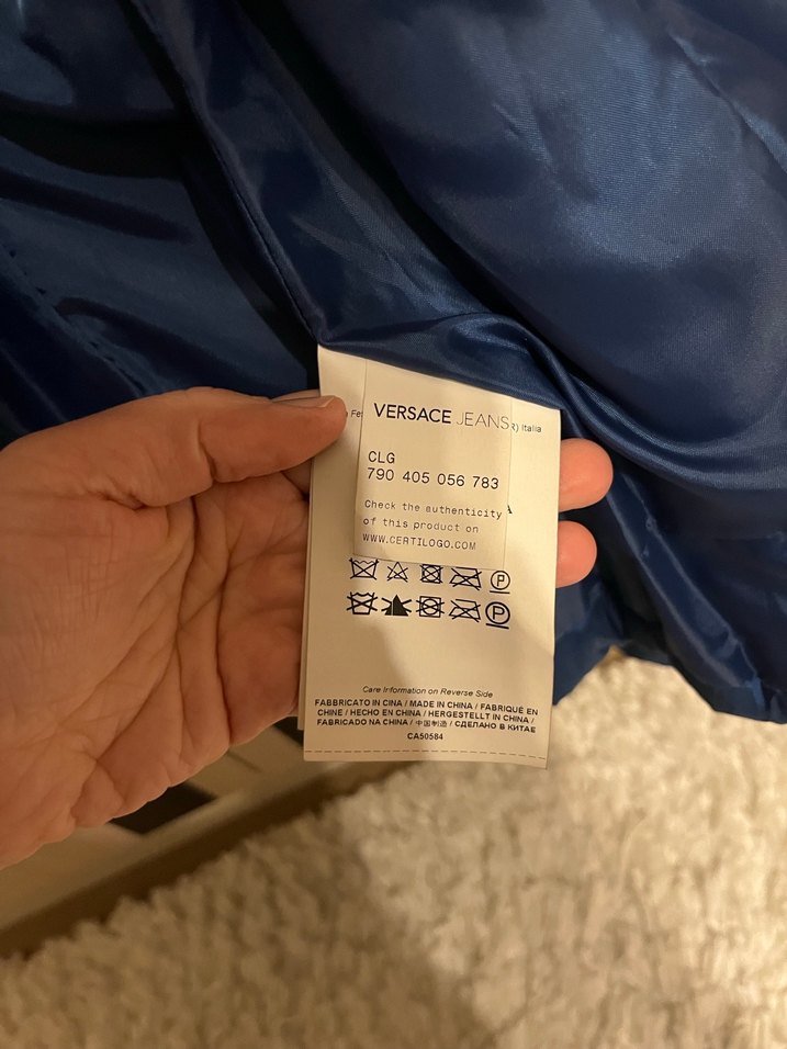 Orj versace etiketli şişme ceket - Görsel 4