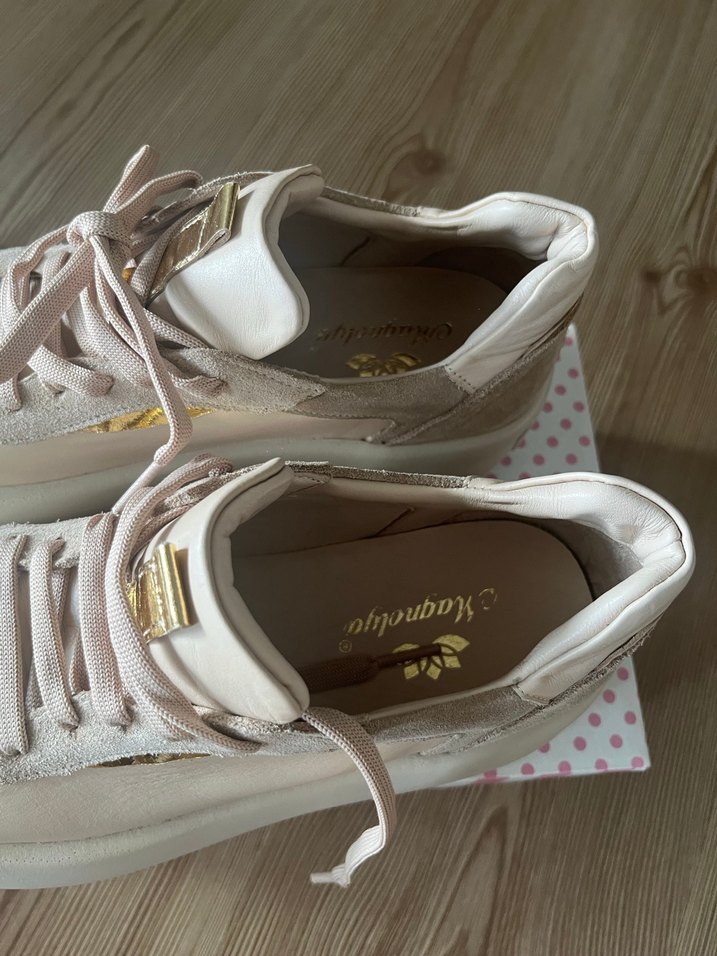 Bej Platform Topuklu Kadın Spor Ayakkabı - Görsel 3