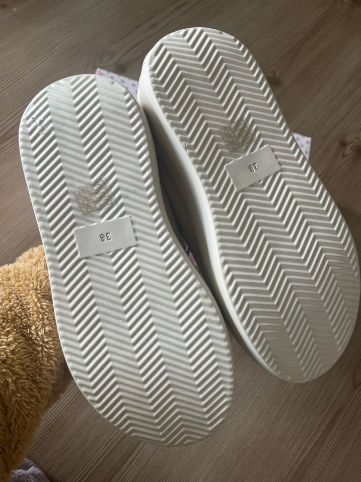 Bej Platform Topuklu Kadın Spor Ayakkabı - Görsel 5