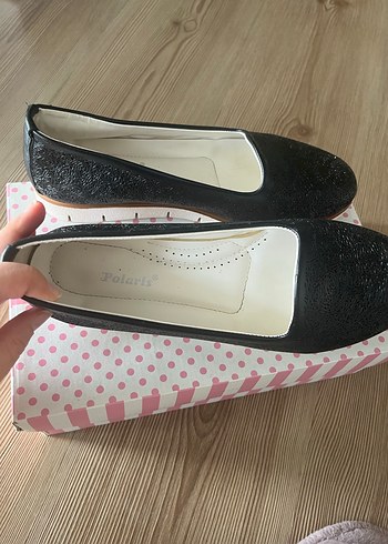 Kadın Siyah Dolgu Topuklu Düz Ayakkabı - Görsel 2