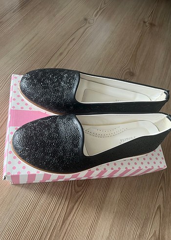 Kadın Siyah Dolgu Topuklu Düz Ayakkabı - Görsel 4