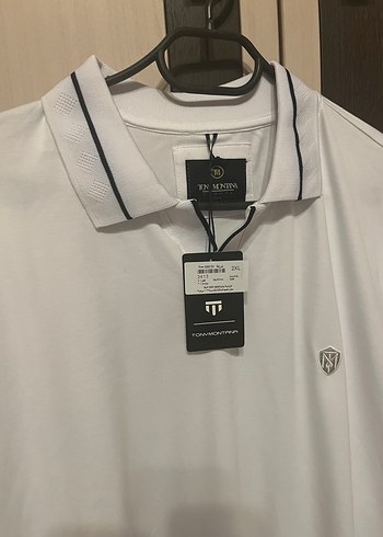 Erkek Beyaz Pamuklu Polo Tişört - Görsel 4