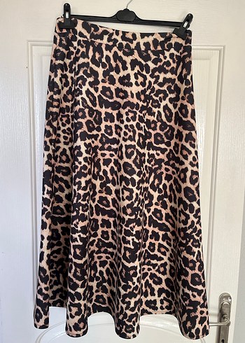 Leopar Desenli Uzun scuba etek - Görsel 2