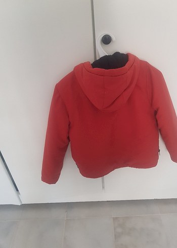 8 Yaş Beden kırmızı Renk Erkek Çocuk Fermuarlı Ceket
