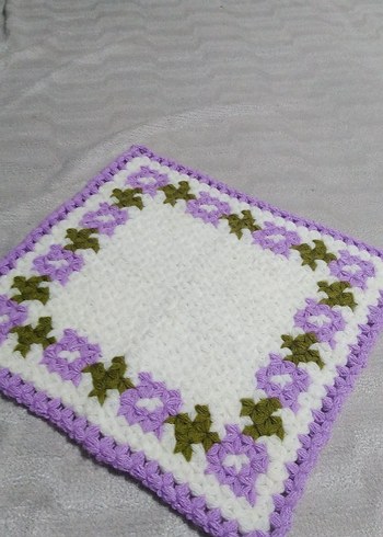 Mor Çiçek Desenli Banyo Süngeri - Görsel 2