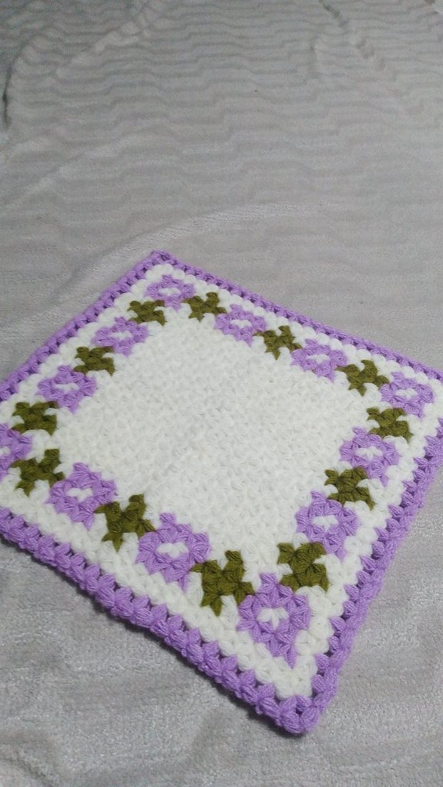 Mor Çiçek Desenli Banyo Süngeri - Görsel 2