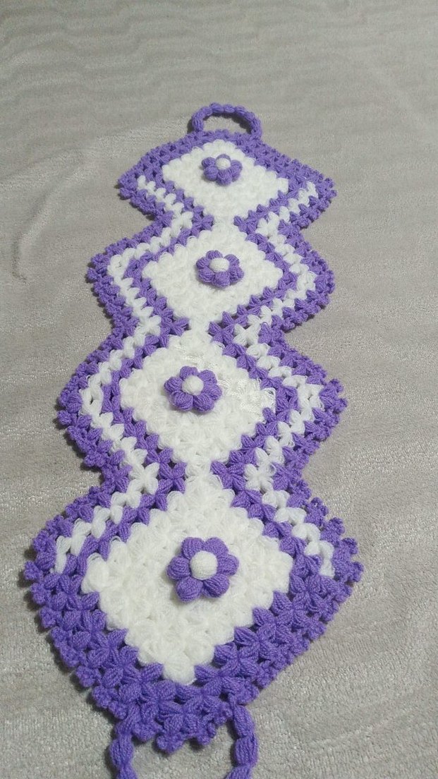 Mor Çiçek Desenli Banyo Süngeri - Görsel 5