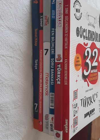 7. Sınıf Fen Bilimleri ve Türkçe Soru Bankası Seti