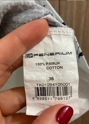 Fenerium Beyaz Fenerbahçe Baskılı Kadın Tişört