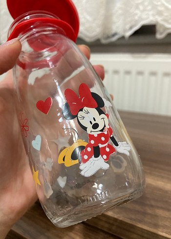 Kırmızı Kapaklı Minnie Mouse Bebek Şişesi - Görsel 5