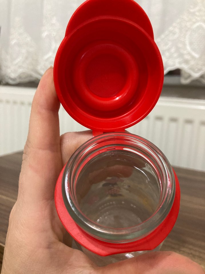 Kırmızı Kapaklı Minnie Mouse Bebek Şişesi - Görsel 4