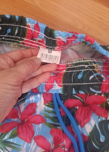 Renkli Desenli Erkek Mini Deniz Şortu - Görsel 3