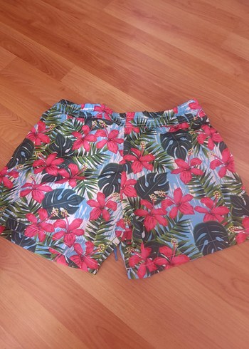 Renkli Desenli Erkek Mini Deniz Şortu - Görsel 2