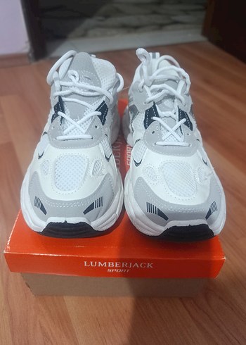 Kadın Beyaz Gri Platform Spor Ayakkabı - Görsel 2