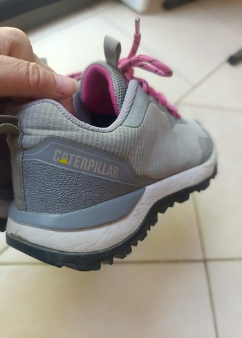 Gri-Pembe Bağcıklı Kadın Spor Ayakkabı - Görsel 6