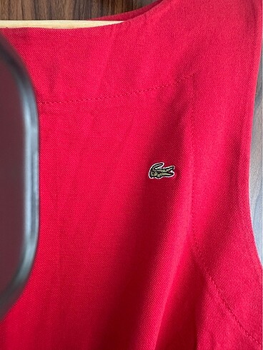m Beden Kırmızı Lacoste Elbise