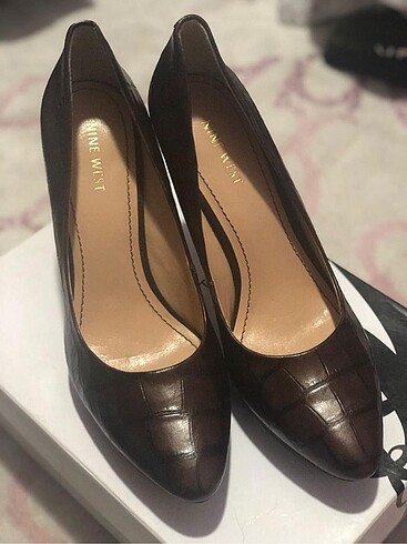 Kahverengi 39 Nine West İnce Topuklu