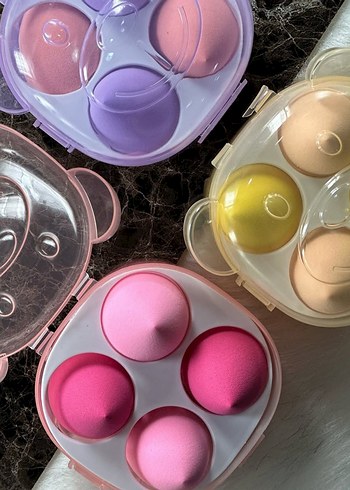 Pastel Renkli Makyaj Sünger Seti