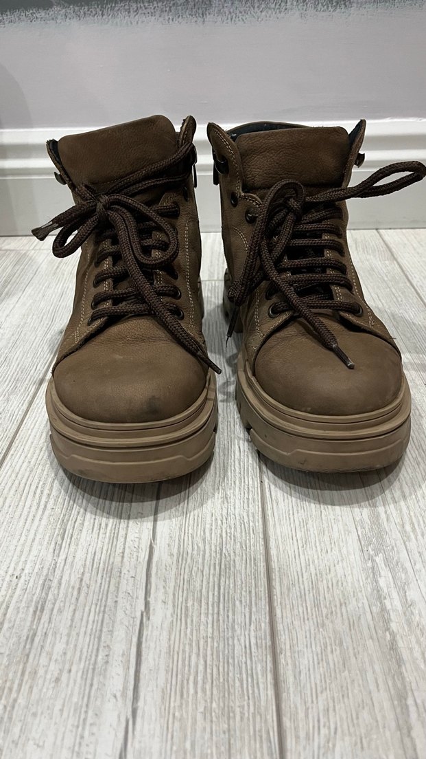 Kahverengi unisex bot - Görsel 3