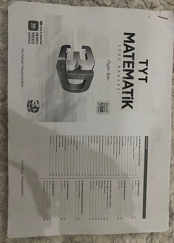 TYT Matematik 3D Soru Bankası
