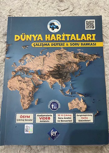 Dünya Haritaları Çalışma Defteri ve Soru Bankası