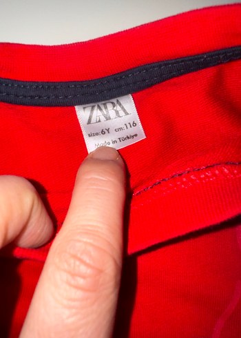 Kız Çocuk Kırmızı Baskılı Sweatshirt - Görsel 3