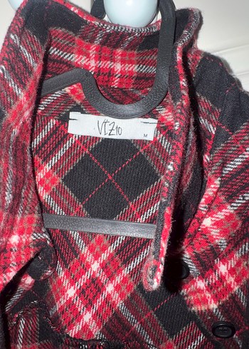 Bordo Ekose Kadın oduncu Gömlek - Görsel 2