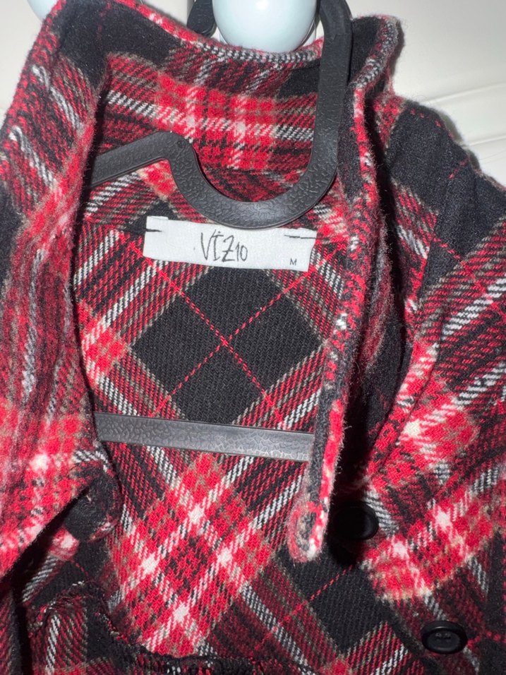 Bordo Ekose Kadın oduncu Gömlek - Görsel 2