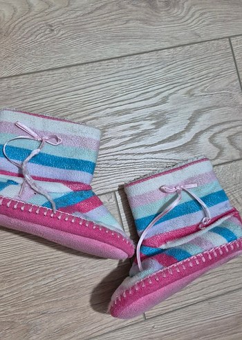 Kızlar için Çok Renkli Bohem Sıcak Ev Terliği - Görsel 2