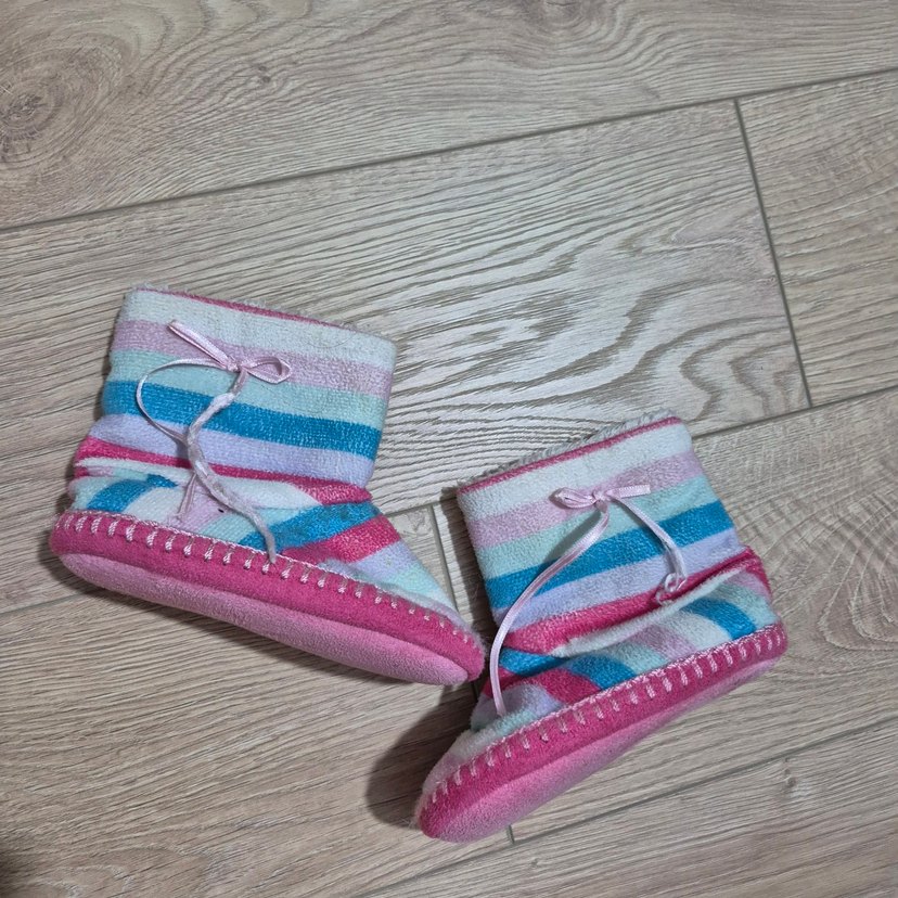 Kızlar için Çok Renkli Bohem Sıcak Ev Terliği - Görsel 2