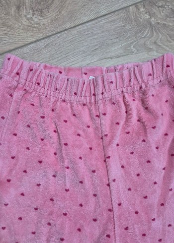 Düğme Detaylı Pembe Kız Çocuk Tayt - Görsel 2