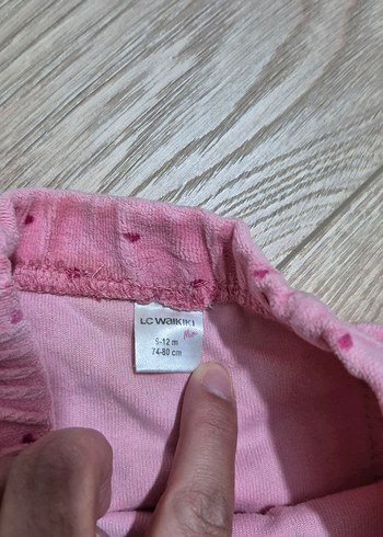 Düğme Detaylı Pembe Kız Çocuk Tayt - Görsel 3