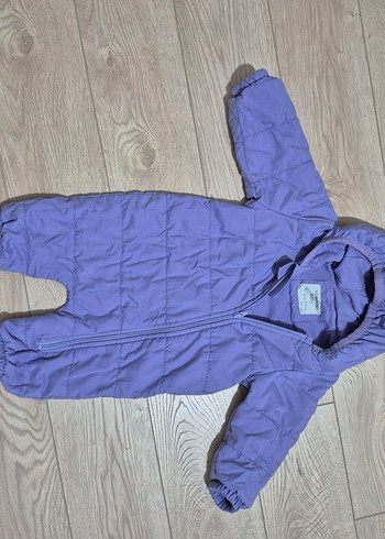 Mor Fermuarlı Bebek Kız Tulumu - Görsel 2