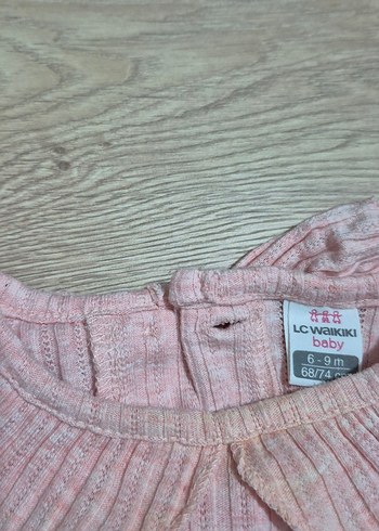 Pembe Kız Çocuk Fırfırlı Triko Bluz - Görsel 4