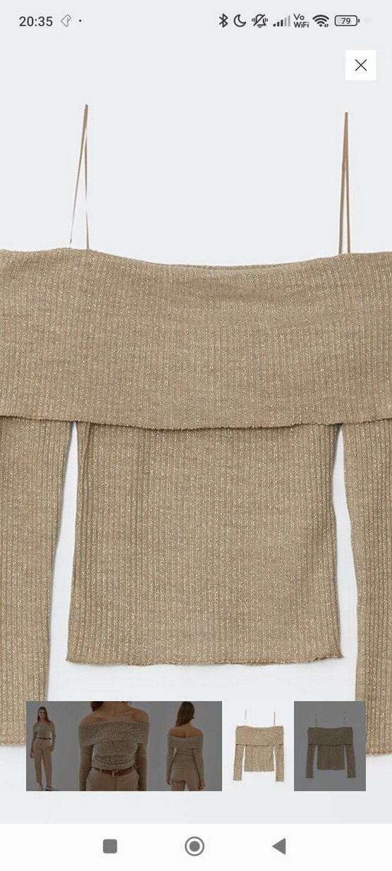 Madonna yaka triko kazak - Görsel 3