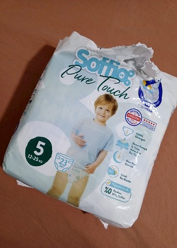 Soffio Pure Touch Bebek Bezi No:5 (12-25 kg) 23 Adet