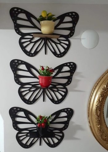 Karanlık Renkli Çok Renkli Kuğu Raf - Görsel 2