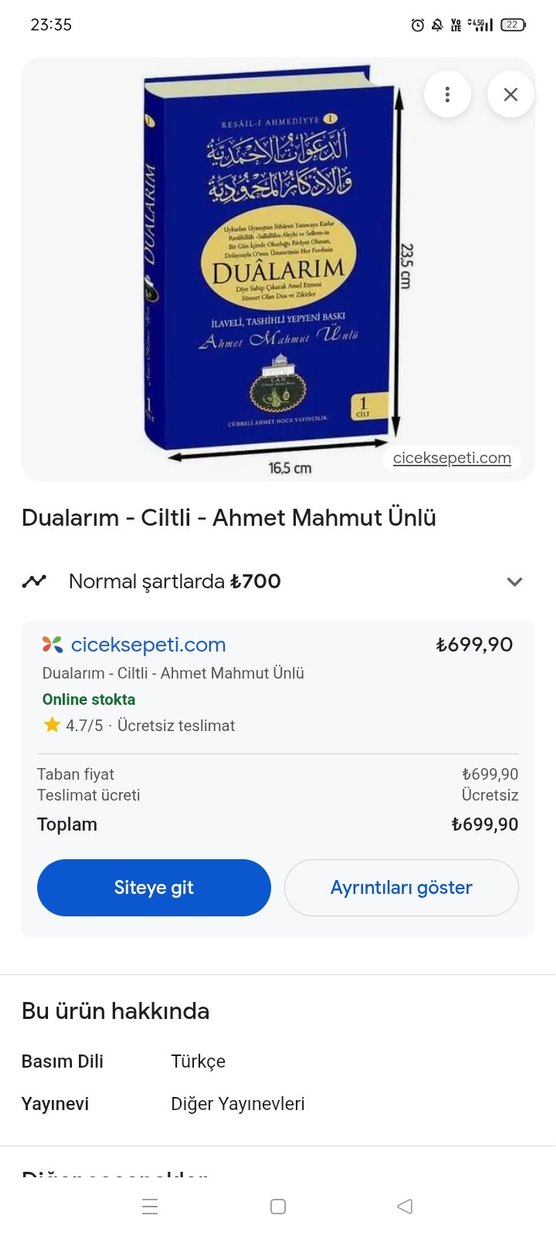 Dualarım - Ciltli Kitap, Ahmet Mahmut Ünlü - Görsel 3
