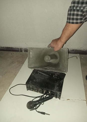 Siyah Mikrofonlu Hoparlör Siren - Görsel 2