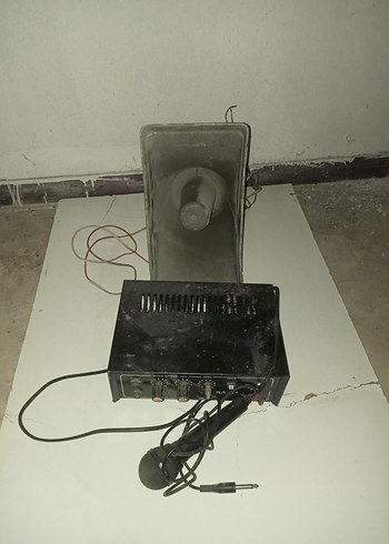 Siyah Mikrofonlu Hoparlör Siren - Görsel 13