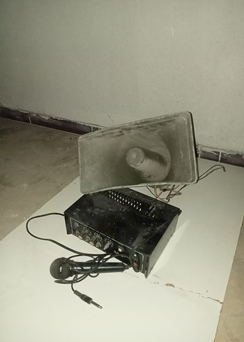 Siyah Mikrofonlu Hoparlör Siren - Görsel 12