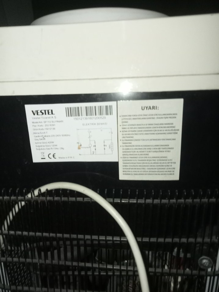 Vestel Su Sebili Beyaz - Görsel 5