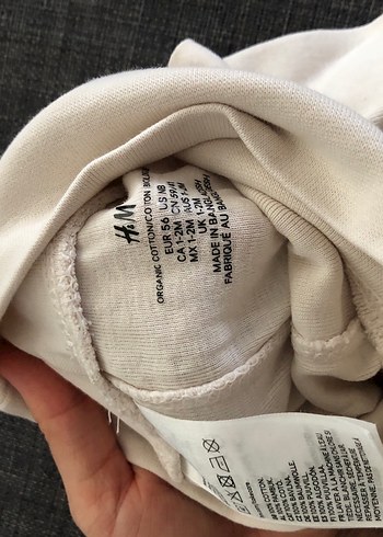 H&M bebek patikli tayt krem renk - Görsel 3