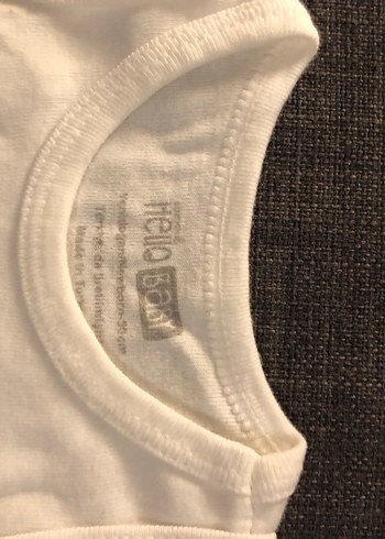 Beyaz Kolsuz Bebek Body, Pamuk - Görsel 2