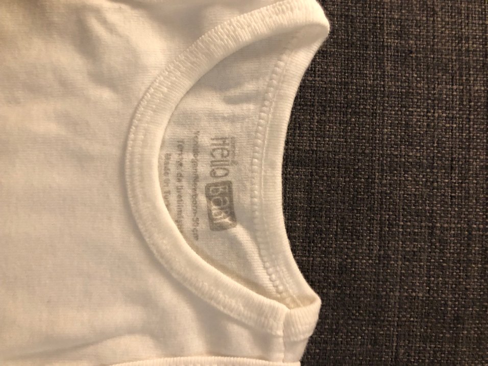 Beyaz Kolsuz Bebek Body, Pamuk - Görsel 2