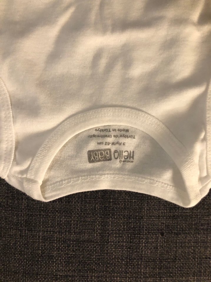 Bebek sıfır ve Uzun Kollu Beyaz Body - Görsel 2