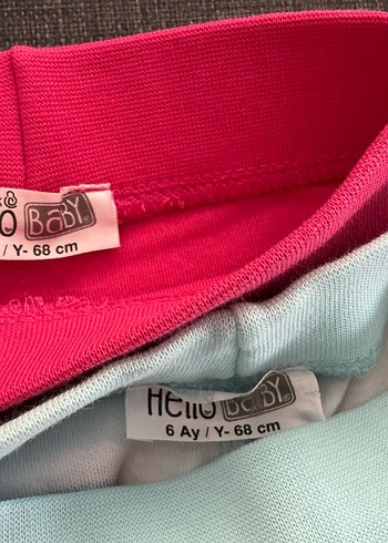 Bebek Renkli Pamuklu eşofman alt - Görsel 2