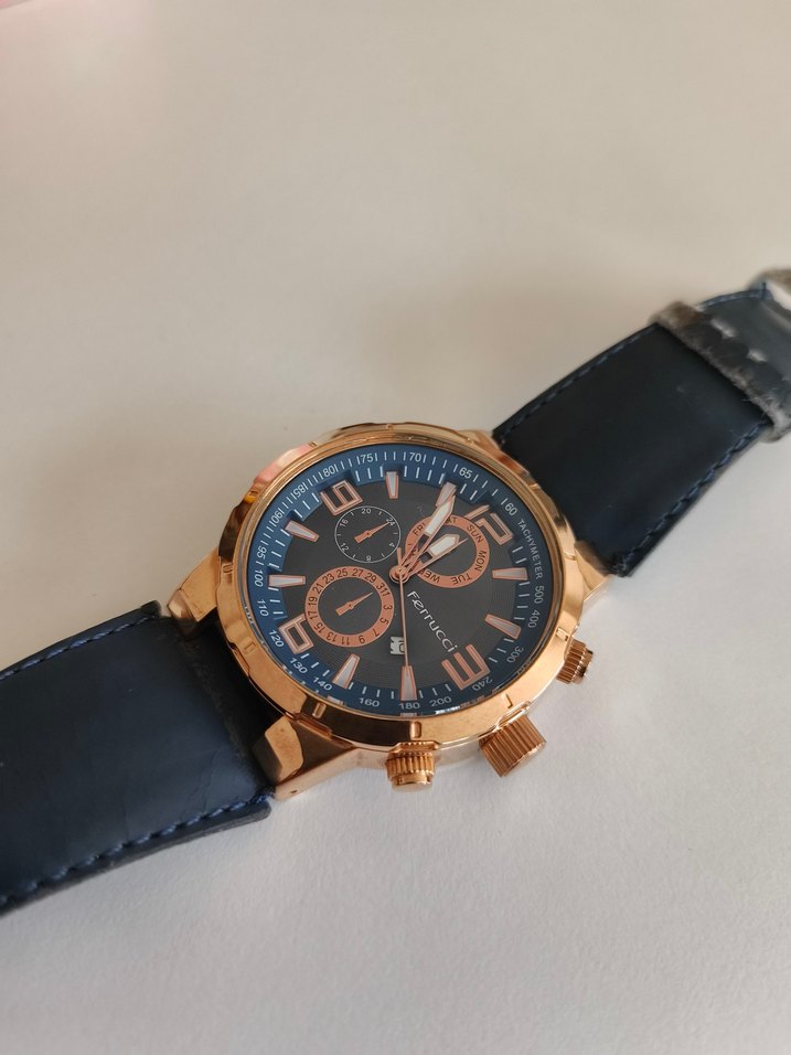 Ferrucci Altın Renk Erkek Saat - Görsel 2